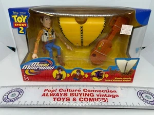 1999 Mattel Disney Toy Story 2 Movin' Morphers Woody Western Wagon NEW Inv-1909 - Picture 1 of 8