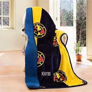"Manta de revestimiento sherpa de felpa de lujo Club America 50""x 60" - Imagen 1 de 2