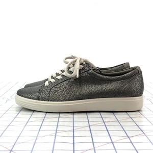 ECCO Womens Size 7 Soft Metallic Brown Full Grain Leather Casual Walking Shoes - Picture 1 of 16