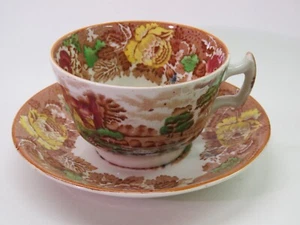 Tea Cup & Saucer ~ WOOD & SONS Enoch Woods English Scenery ~ ENGLAND 1750 Ralph - Picture 1 of 5