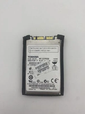 OEM Toshiba 1.8" HDD MK1233GSG 120GB 5400 RPM 8MB Micro uSATA HDD - Image 1 of 4