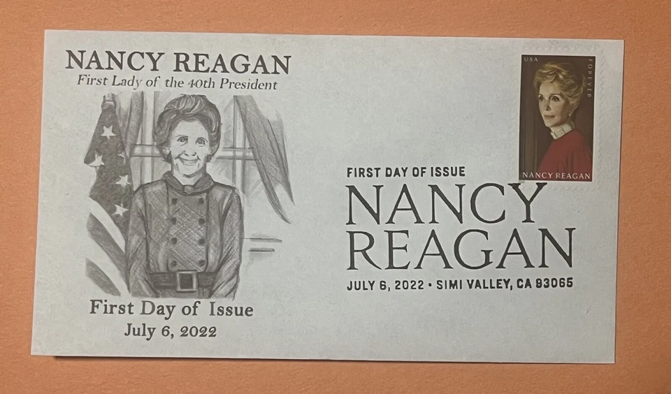 2022 Nancy Reagan Single W/BWP First Day Of Issue - Image 1 of 1