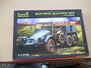 Kit de camión de remolque Caesar Miniatures #7203 alemán Segunda Guerra Mundial Krupp Protze Kfz.69 1/72 - Imagen 1 de 3