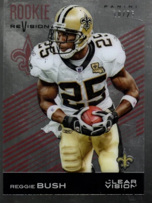 A5037- 2015 Panini Clear Vision Red #92 Reggie Bush RR /25 - NM-MT - Image 1 of 2