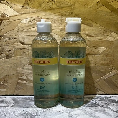LOTE DE 2 Burts Bees Agua Limpiadora Micelar 3 en 1 *TAPA ROTA* Foto 1 de 2