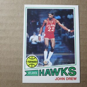John Drew 1977-78 Topps #98 Atlanta Hawks Gardner-Webb NMMT