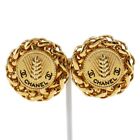 CHANEL logo vintage COCO Mark Earring Plated Gold 50.0g Women