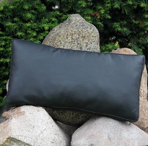 Leder Rückenpolster 80x40x7 Lederkissen Rückenkissen Sofakissen Lederpolster Neu - Bild 1 von 11