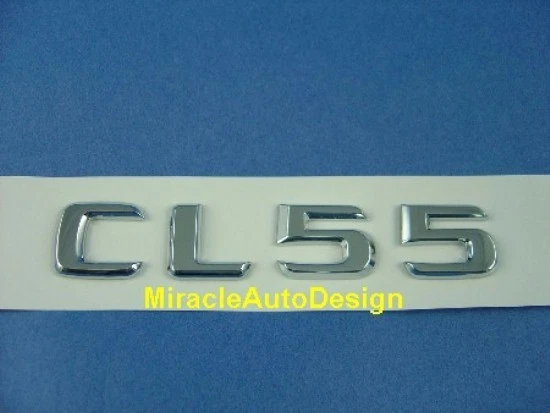 CROMADO * CL55 * CONJUNTO DE CRACHÁ EMBLEMA CARTA PORTA-MALAS PARA MERCEDES BENZ CL-CLASS AMG - Imagem 1 de 1