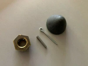 JOHNSON EVINRUDE 203830 203829 203230 PROP CAP NUT & PINS 4pc 3 & 4HP 57 thru 72 - Picture 1 of 2