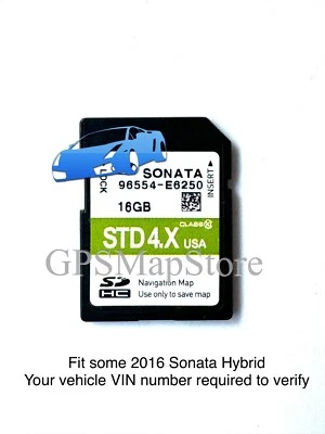 2016 Sonata Hybrid GPS Navigation DATA SD Card U.S Map *Please Read Description - Image 1 of 3