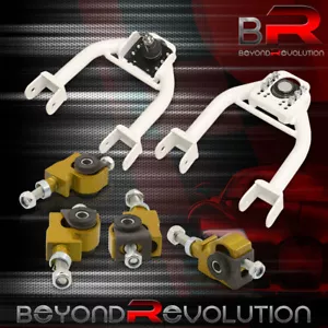 For 1992-1995 Civic EG2 JDM Front Upper Adjustable Control Arm Camber Kit WH/GD - Picture 1 of 4