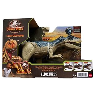 Jurassic World Camp Cretaceous Dino Escape Roar Attack Allosaurus Dinosaur New
