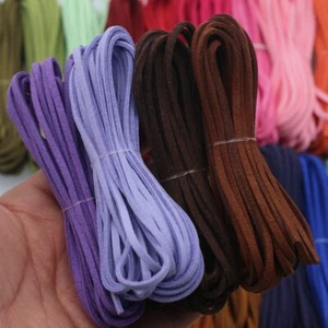 Handmade Cord Macrame Braided 5 Yards 3mm FlatThread String Making Leather DIY - Picture 1 of 37