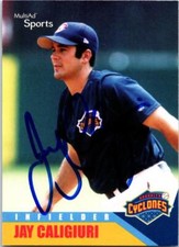 Jay Caligiuri signed baseball card (Brooklyn Cyclones) 2002 MultiAd Sports #10