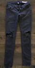 Rag & Bone New York Women's Skinny Leg Jeans Soft Rock W/Holes Sz 26 W1502m619