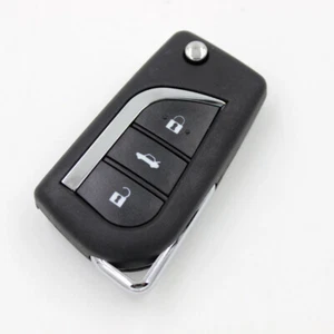 3 Button Keyless Cover Modified Folding Remote Key Shell For Toyota - Picture 1 of 3