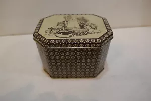 Vintage Tin 1970's Country Kitchen Storage Container Hinged Lid Box - Picture 1 of 5