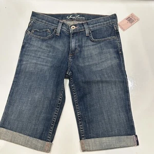Y2K 90's Juicy Couture Denim Shorts Cuffed Bermuda Double Dutch Dunway Girls 14 - Picture 1 of 10