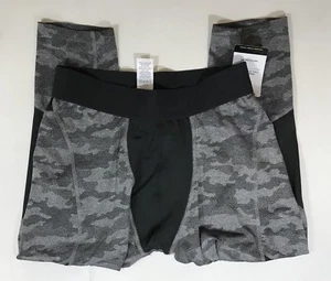 NWT Girls Champion Size Large Black & Gray Camo Yoga Fitness Leggings - Picture 1 of 5