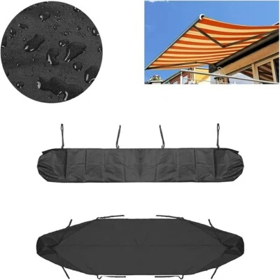 Convenient and Practical Patio Awning Cover for Gardens and Patios 4m Black - Image 1 of 4