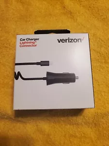 Verizon 12W Car Charger Iphone Ipad MFI Certified Lightning C - Picture 1 of 6