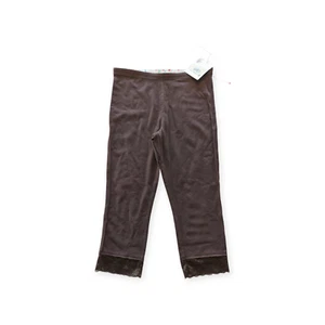 So Wear It Declare It Brown Girls Medium (10-12) Leggings w/ Lace Bottoms - Picture 1 of 7