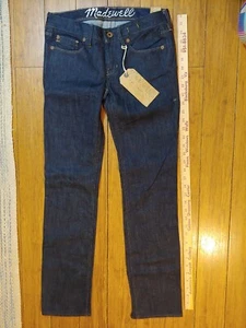 Madewell Rail Straight Denim Blue Jeans 25x30 Stretch Skinny - Picture 1 of 17