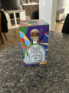Patrón Silver Limited Edition Collectible Box Tin by artist Sebastian Display - Picture 1 of 5