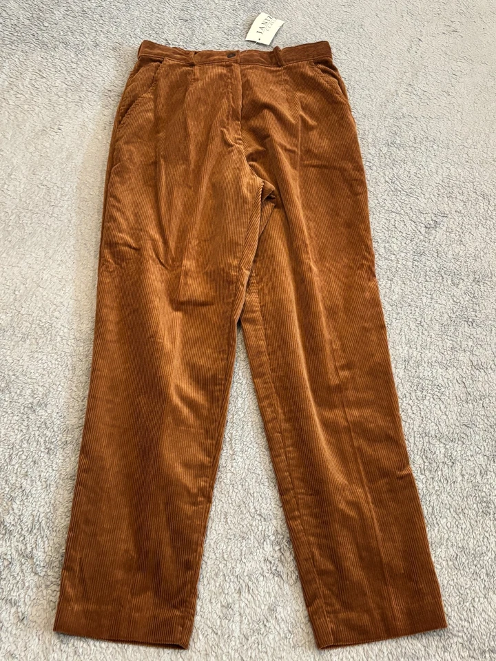 Vintage NWT Jantzen Classics Corduroy Pants Womens 10 Brown Straight Leg - Image 1 of 4