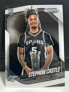 Stephon Castle 2024-25 Panini Prizm Black Basketball Rookie Card / ROTY Trophy - Bild 1 von 2