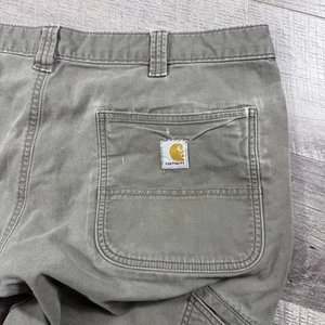 Carhartt Double Knee Relaxed Fit Rugged Flex Canvas Work BN2802-M 34x32 Faded - Picture 1 of 11