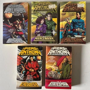 BIO OF A SPACE TYRANT Full Series 5 Book Lot PIERS ANTHONY Sci-Fi HOPE HUBRIS - Picture 1 of 6