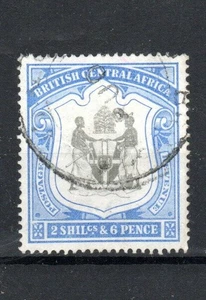 Nyasaland- Br Cent Africa 1897-1900 2s 6d Arms of the Protectorate SG 48 FU CDS - Picture 1 of 1