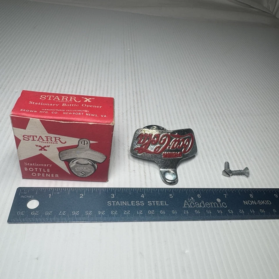 Vintage STARR X Bottle Opener in original Box Drink Coca Cola NOS - Image 1 of 4