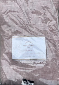 Cortina Pottery Barn mezcla lino esmerilado 50x108 filtro de luz malva - Imagen 1 de 1