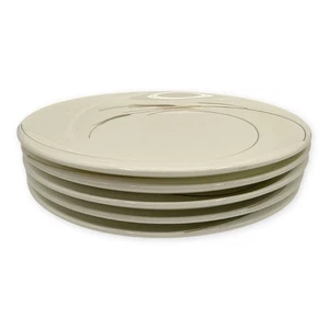 Plato de pan Wedgwood Serenity blanco con porcelana de hueso de trigo dorado juego de 5 piezas 6-1/4 - Imagen 1 de 6