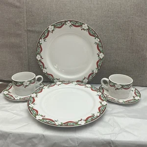 6piece PFALTZGRAFF YULETIDE Festive Holiday Designed Stoneware Dinnerware - Picture 1 of 5