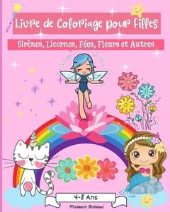 Livre de coloriage pour filles 4-8 ans: Des pages de coloriage ?tonnantes pour l - Picture 1 of 1