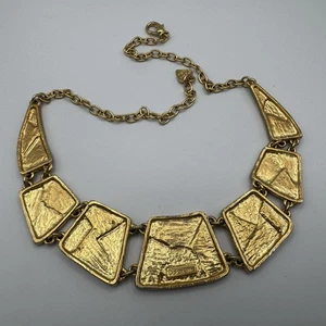 Collier moderniste DOLCE VITA  vintage - Métal Doré - Imagen 1 de 3