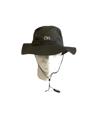 Sombrero de ala completa para lluvia de helio al aire libre unisex S/M gris estaño impermeable nuevo con etiquetas Foto 1 de 4
