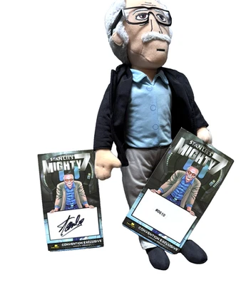 TALKING PLUSH signed STAN LEE #610 Of 1000 FACTORY ENTERTAINMENT 15” MIGHTY 7 - Image 1 of 4