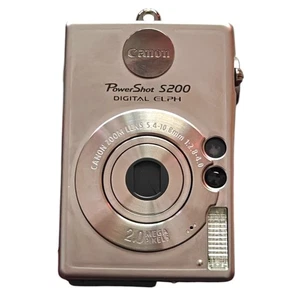 Canon PowerShot S200 Digital ELPH Camera 2MP 2x Zoom Silver Compact NEW NO BOX✅ - Picture 1 of 7