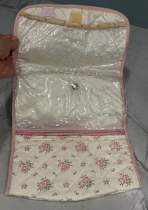 Vintage OIL of OLAY Beauty Cosmetic Travel Make Up Bag Pink Copyright 1986 - Picture 1 of 6