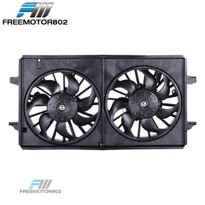 Dual Radiator Cooling Fan Assembly For 2007-2010 Chevrolet Malibu 3.5L/3.6L/3.9L Foto 1 de 4