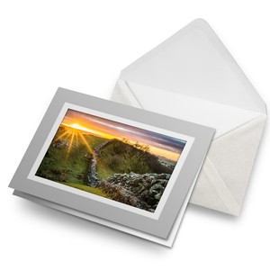 Greetings Card (Grey) - Historic Hadrian's Wall UK  #3335