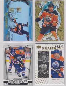 Leon Draisaitl 4 Card Lot Inserts SP All-Star Aimbots OPC Edmonton Oilers 🔥 - Picture 1 of 2