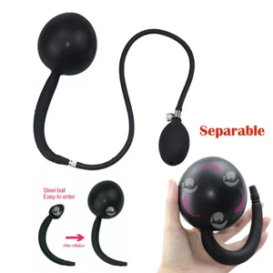 Dilatador de bolas inflable de silicona enchufe expansor dispositivo de castidad extrema para pareja - Imagen 1 de 11