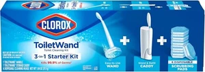 Clorox Toilettenwandsystem mit 6 Nachfüllköpfen Einwegreiniger 8er Pack - Bild 1 von 8