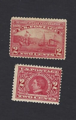 U.S. Stamps, Scott # 370, 372, Mint Hinged - Image 1 of 2